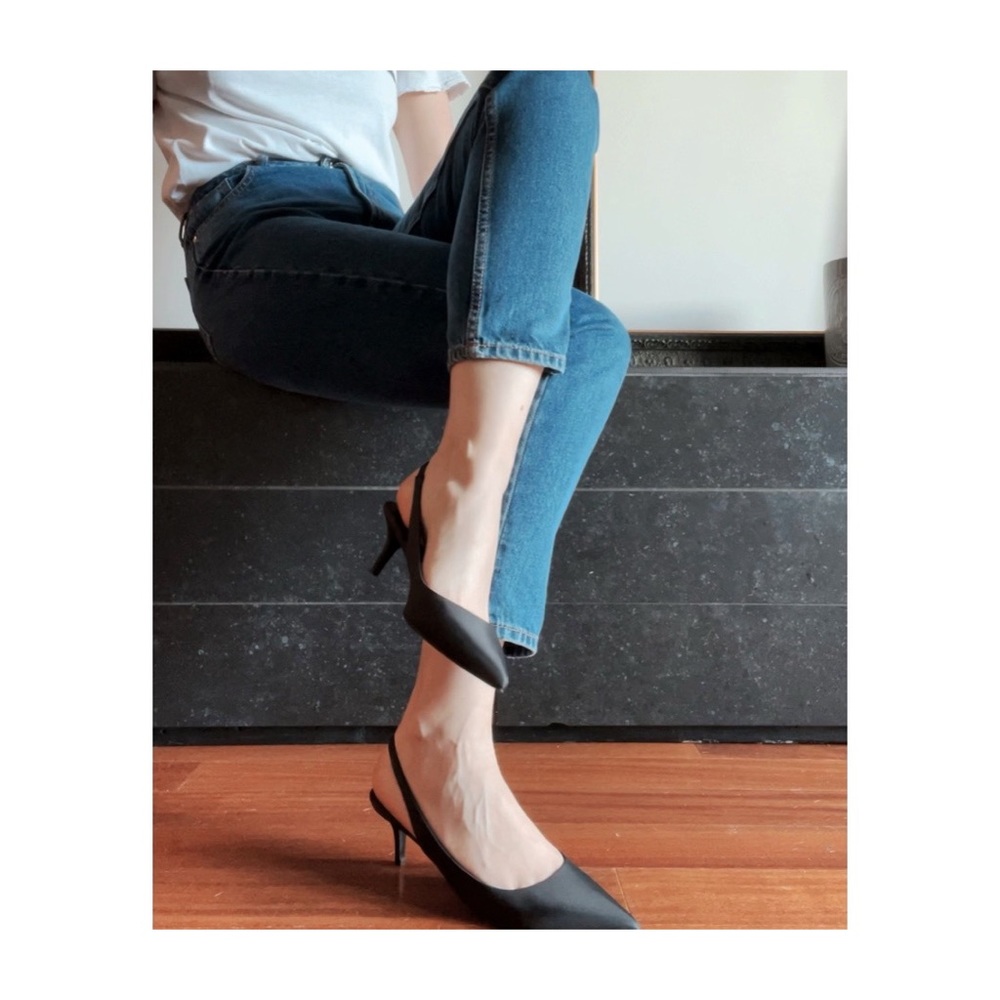 Theory Sling Back Kitten Heel